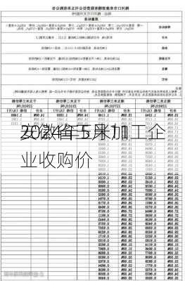 2024年5月11
安徽省玉米加工企业收购价