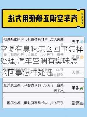 空调有臭味怎么回事怎样处理,汽车空调有臭味怎么回事怎样处理