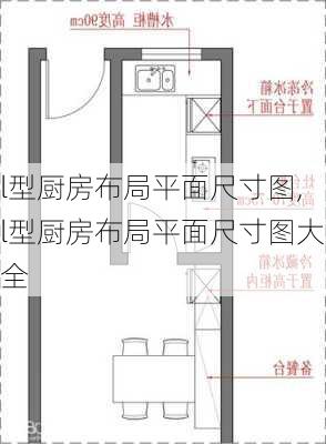 l型厨房布局平面尺寸图,l型厨房布局平面尺寸图大全