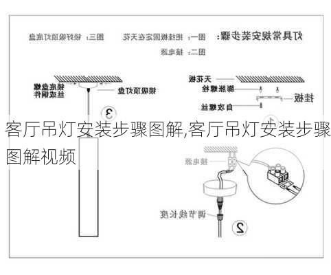 客厅吊灯安装步骤图解,客厅吊灯安装步骤图解视频