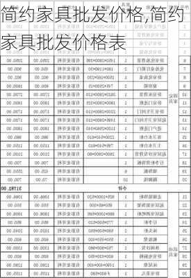 简约家具批发价格,简约家具批发价格表