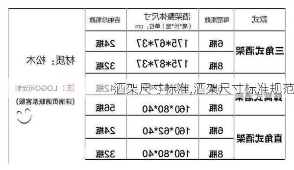 酒架尺寸标准,酒架尺寸标准规范