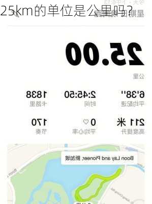 25km的单位是公里吗？