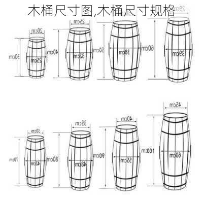 木桶尺寸图,木桶尺寸规格