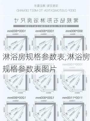 淋浴房规格参数表,淋浴房规格参数表图片