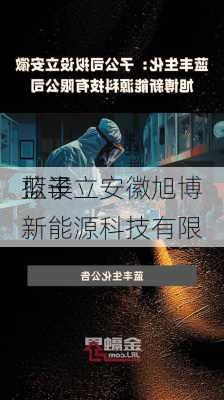 蓝丰
：子
拟设立安徽旭博新能源科技有限
