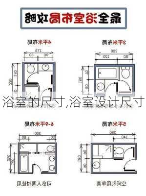 浴室的尺寸,浴室设计尺寸