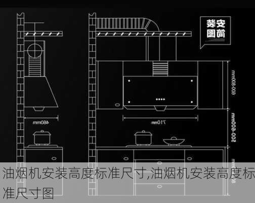 油烟机安装高度标准尺寸,油烟机安装高度标准尺寸图