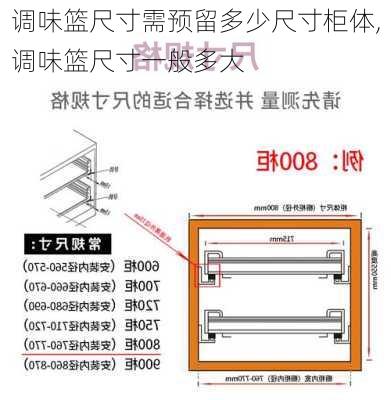 调味篮尺寸需预留多少尺寸柜体,调味篮尺寸一般多大