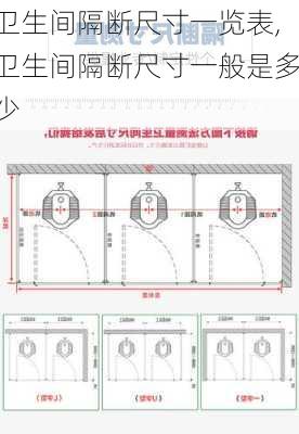 卫生间隔断尺寸一览表,卫生间隔断尺寸一般是多少