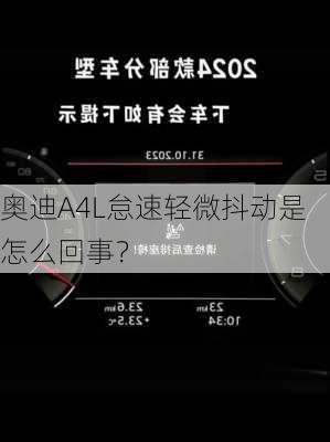 奥迪A4L怠速轻微抖动是怎么回事？