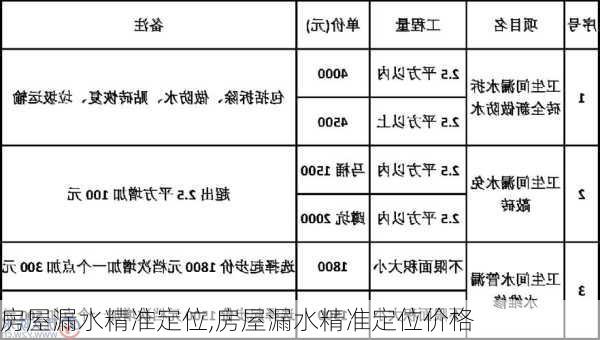 房屋漏水精准定位,房屋漏水精准定位价格