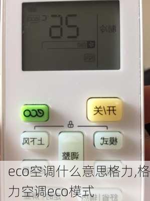 eco空调什么意思格力,格力空调eco模式