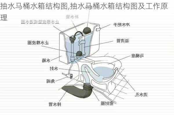 抽水马桶水箱结构图,抽水马桶水箱结构图及工作原理