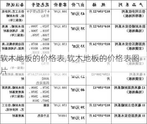 软木地板的价格表,软木地板的价格表图片