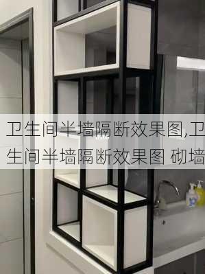 卫生间半墙隔断效果图,卫生间半墙隔断效果图 砌墙