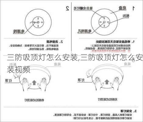 三防吸顶灯怎么安装,三防吸顶灯怎么安装视频