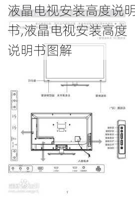 液晶电视安装高度说明书,液晶电视安装高度说明书图解