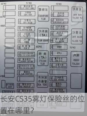 长安CS35雾灯保险丝的位置在哪里？