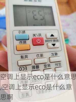 空调上显示eco是什么意思,空调上显示eco是什么意思啊