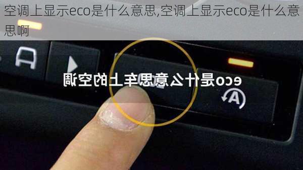 空调上显示eco是什么意思,空调上显示eco是什么意思啊