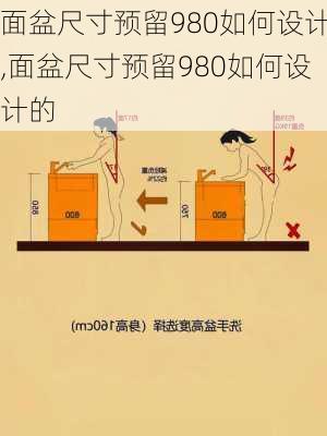 面盆尺寸预留980如何设计,面盆尺寸预留980如何设计的