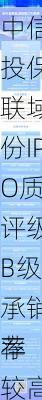 中信建投保荐联域股份IPO质量评级
B级 承销保荐
率较高