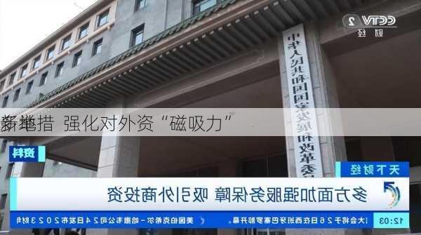 多地
新举措  强化对外资“磁吸力”