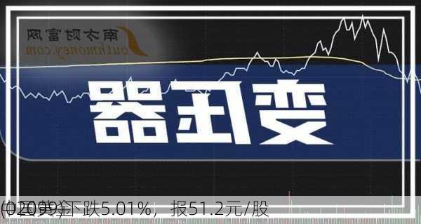 中国黄金
(02099)下跌5.01%，报51.2元/股