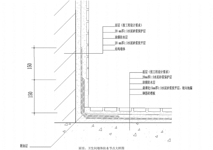 卫生间防水做法,卫生间防水做法图集