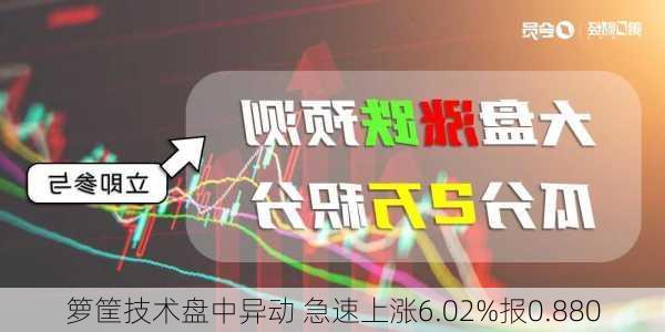 箩筐技术盘中异动 急速上涨6.02%报0.880
