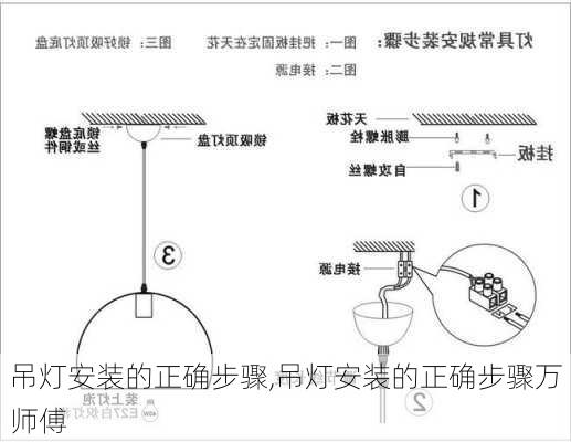 吊灯安装的正确步骤,吊灯安装的正确步骤万师傅