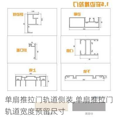 单扇推拉门轨道侧装,单扇推拉门轨道宽度预留尺寸