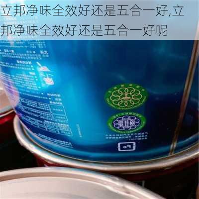 立邦净味全效好还是五合一好,立邦净味全效好还是五合一好呢