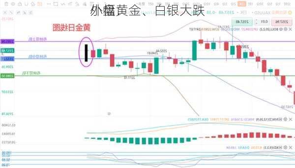 
外盘：
小幅黄金、白银大跌