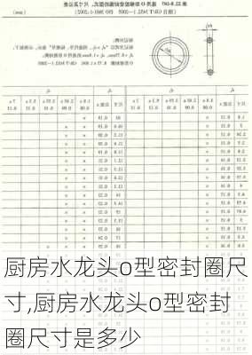 厨房水龙头o型密封圈尺寸,厨房水龙头o型密封圈尺寸是多少