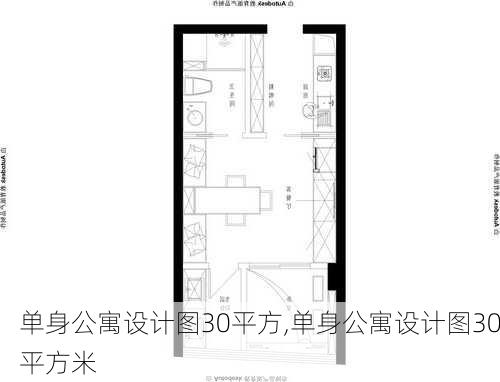 单身公寓设计图30平方,单身公寓设计图30平方米