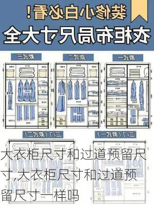 大衣柜尺寸和过道预留尺寸,大衣柜尺寸和过道预留尺寸一样吗