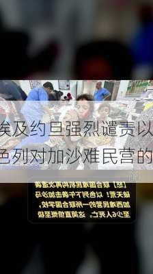 埃及约旦强烈谴责以色列对加沙难民营的
