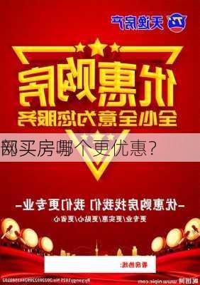 
网买房与
部买房哪个更优惠？