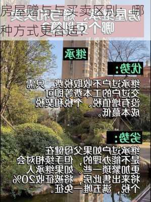 房屋赠与与买卖区别：哪种方式更合适？