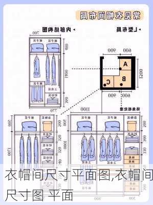 衣帽间尺寸平面图,衣帽间尺寸图 平面