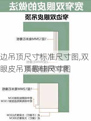 边吊顶尺寸标准尺寸图,双眼皮吊顶最佳尺寸图