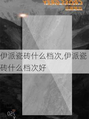 伊派瓷砖什么档次,伊派瓷砖什么档次好