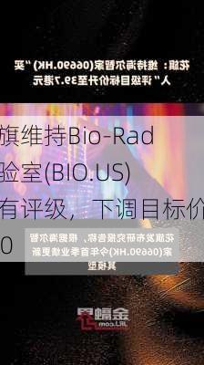 花旗维持Bio-Rad实验室(BIO.US)持有评级，下调目标价至300
