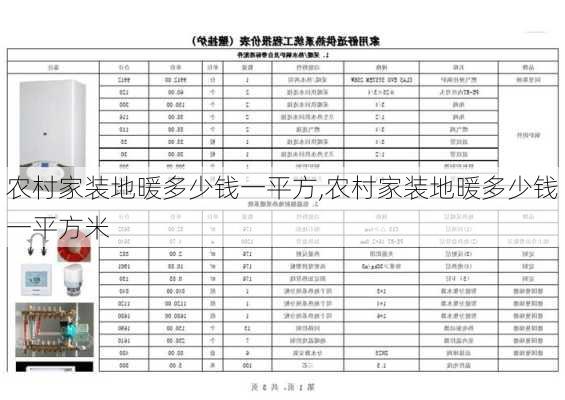 农村家装地暖多少钱一平方,农村家装地暖多少钱一平方米