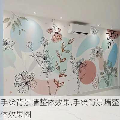 手绘背景墙整体效果,手绘背景墙整体效果图