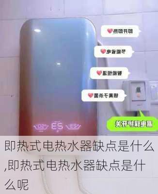 即热式电热水器缺点是什么,即热式电热水器缺点是什么呢