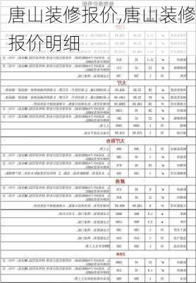 唐山装修报价,唐山装修报价明细