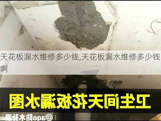 天花板漏水维修多少钱,天花板漏水维修多少钱啊